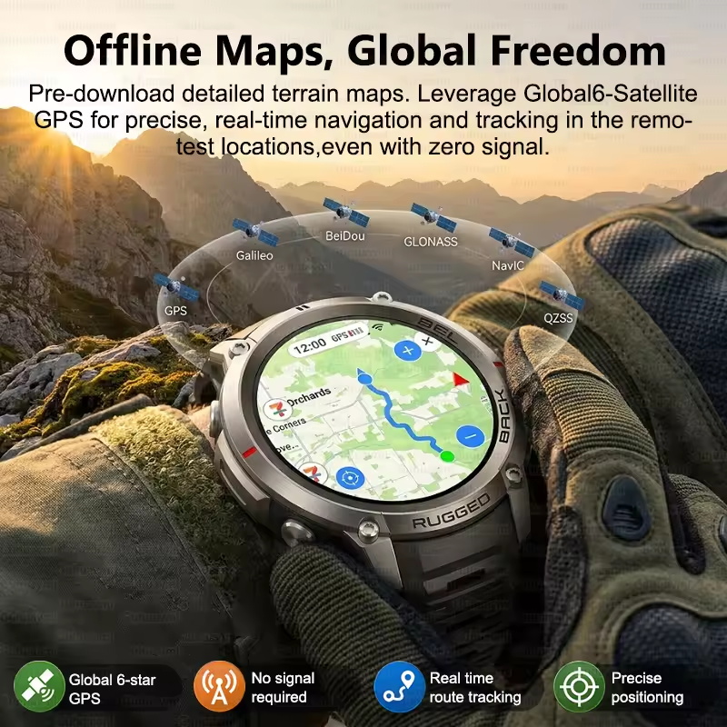 2026New Military GPS SmartWatc - Outdoor Lighting Track recension och pris