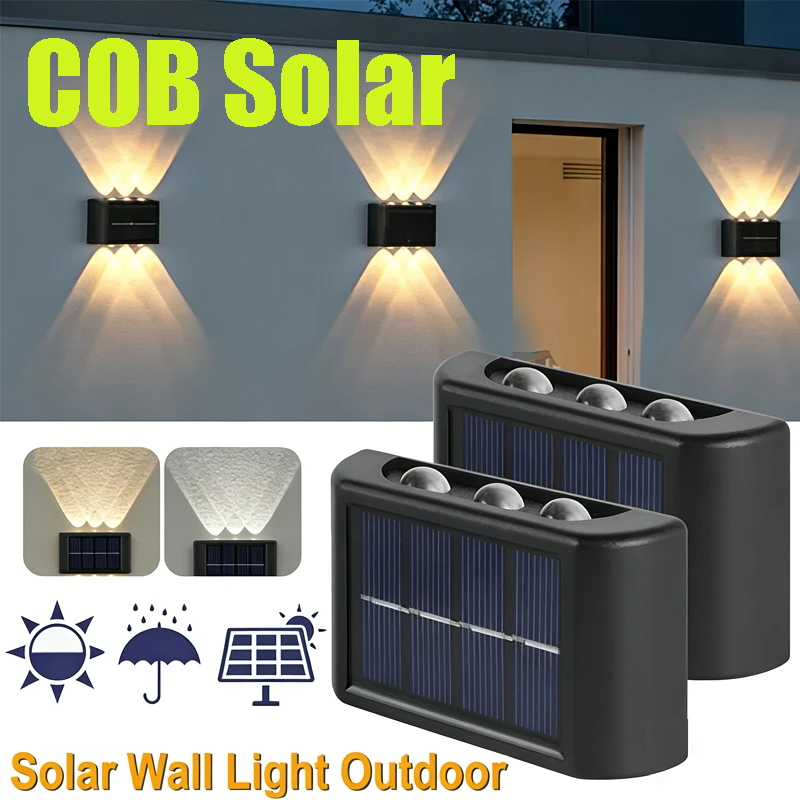COB Solar Wall Lamp Outdoor Wa - Outdoor Lighting And Landscape recension och pris