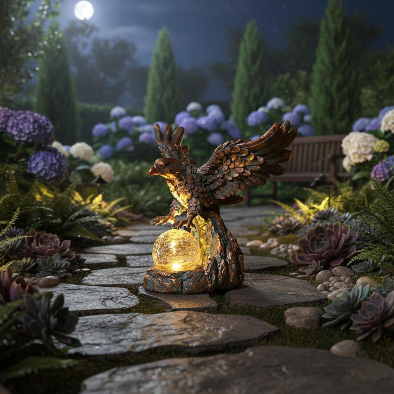 Solar Eagle Statue Light Water - Outdoor Lighting Pathway recension och pris
