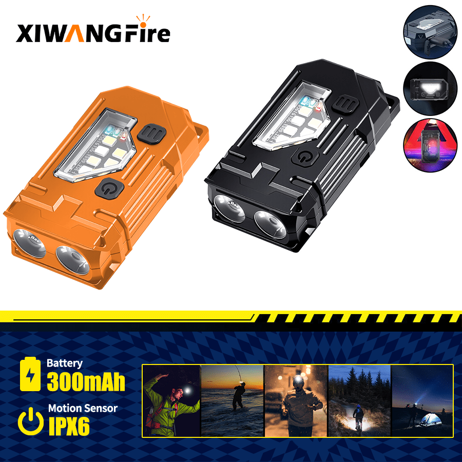 Mini Keychain EDC Flashlight - - Outdoor Lighting Black recension och pris