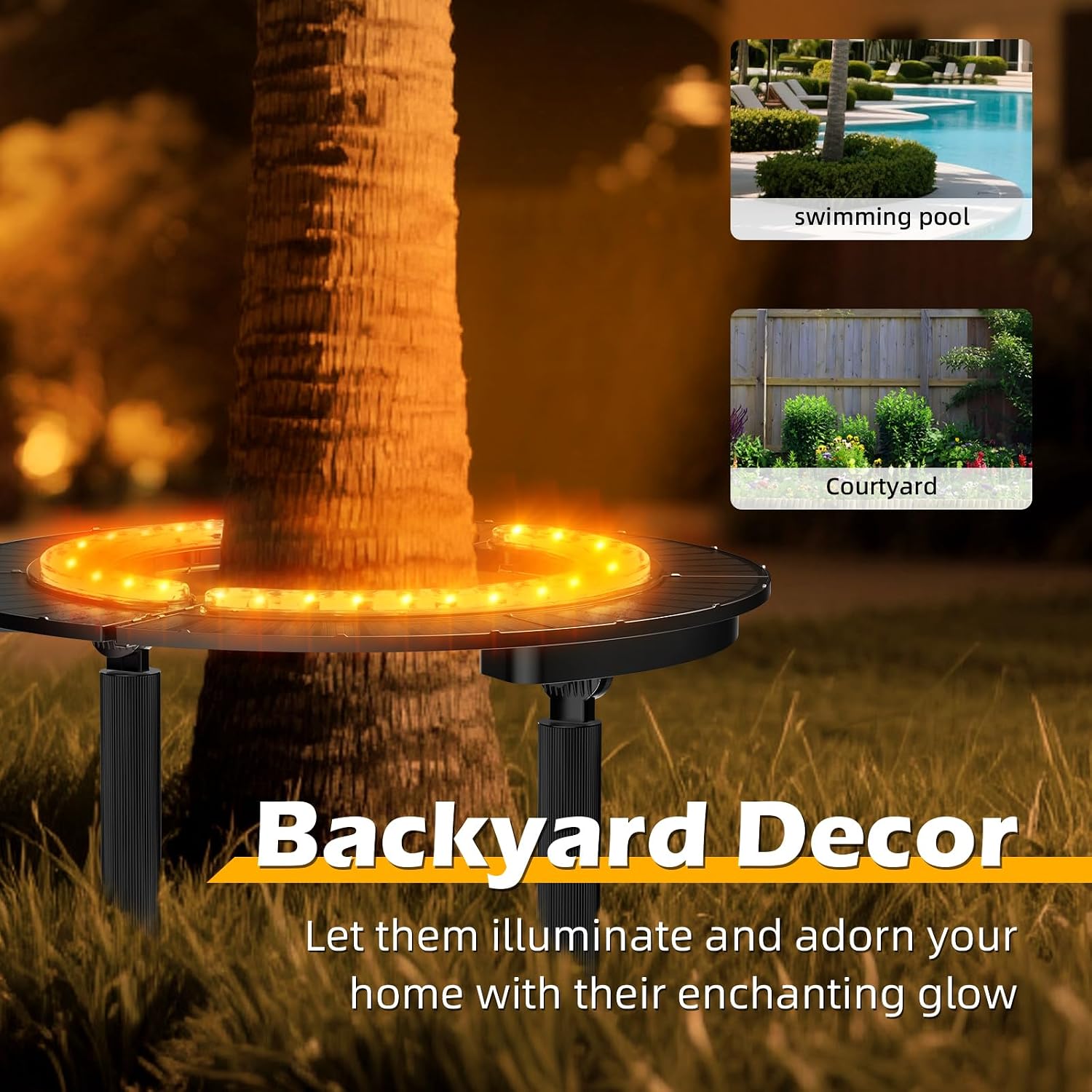 Solar Palm Tree Light Wireless - Outdoor Lighting Wireless recension och pris