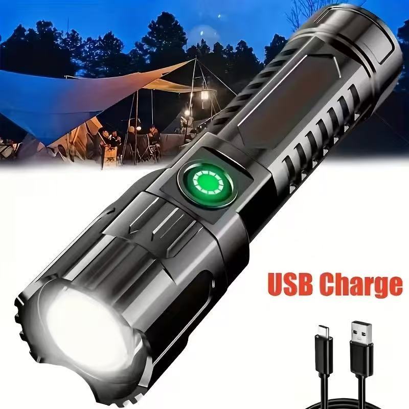 New High-power Led Flashlight  - Outdoor Lighting Black recension och pris
