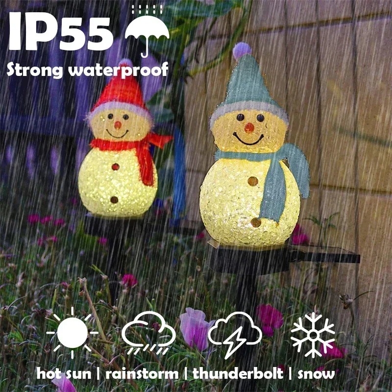 Christmas Snowman Solar Garden - Outdoor Lighting Pathway recension och pris
